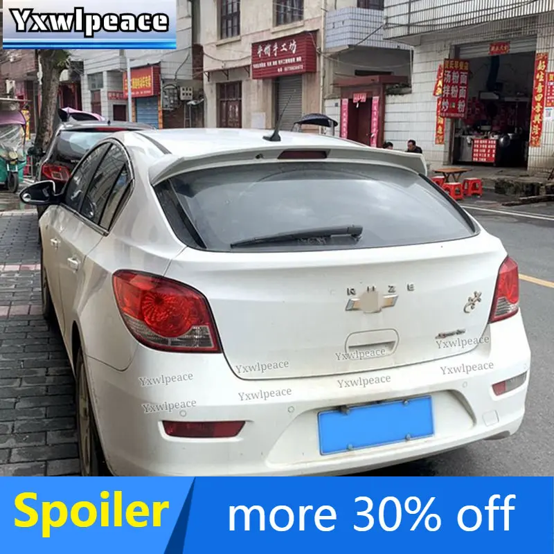 

For Chevrolet Cruze Hatchback 2010 2011 2012 2013 2014 ABS Plastic Primer Color Trunk Lip Wing Rear Roof Spoiler Car Styling