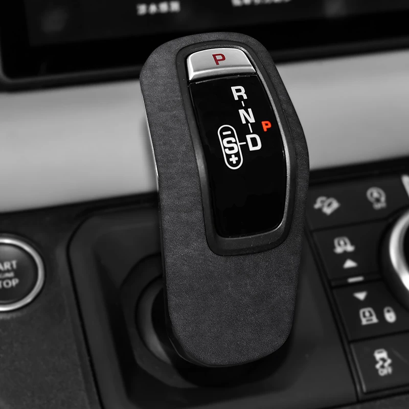 

For Land Rover Defender 2020 2021 2022 Gear Lever Shifter Stick Shift Handle Cover Alcantara Suede Sheath Shell