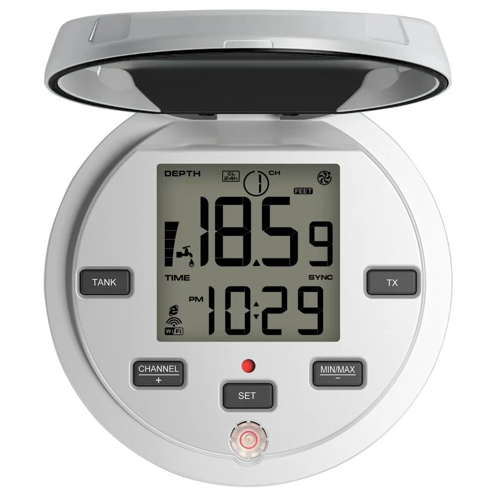 Ultrasonic Level Guage Setup Wireless LCD Display Water Tank Liquid Meter Temper