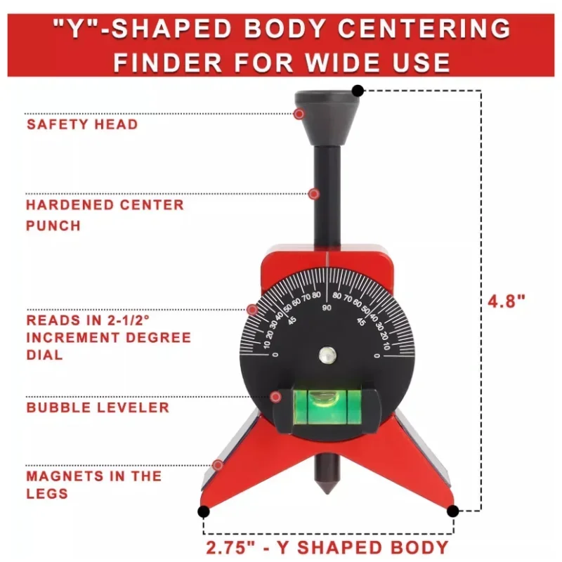 Pipe Centering Tool Manual Tube Marker Centering Y-Type 4 Inch Safety Pipe Marker Centering Head