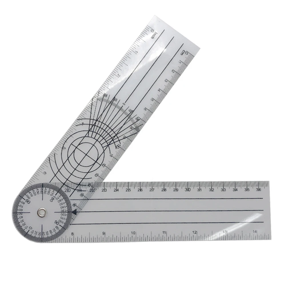 360 Degree Goniometer Professional Measuring Ruler Wear-resistant Angle Finder Accessories Orthopedics Tool for Elbows Knees 4