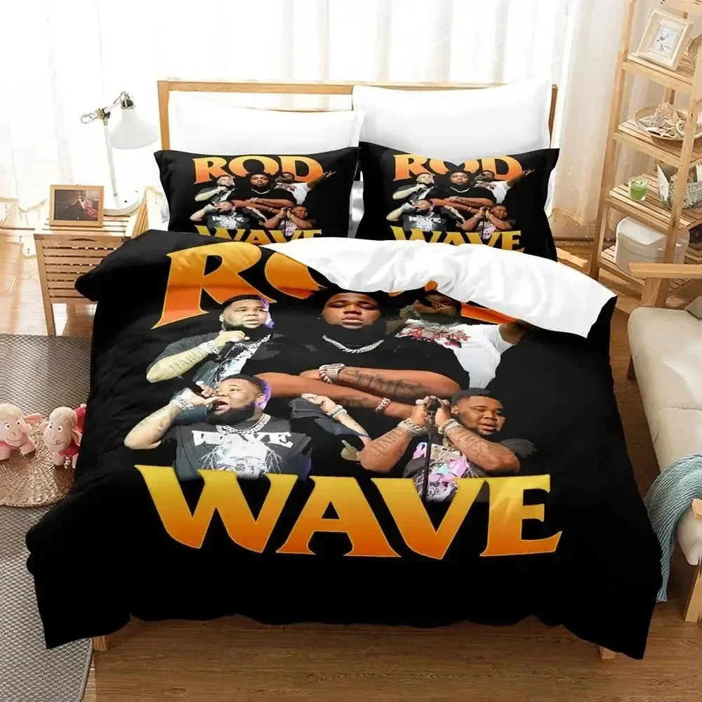 3D Print Rapper Rod Wave Bedding Set Duvet Cover Bed Set Quilt Cover Pillowcase Comforter king Queen Size Boys Adult Bedding Set