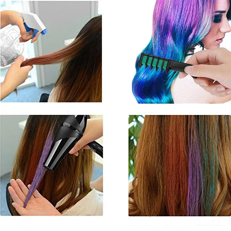 Temporary 6/36 Colors Crayons For Hair Non-toxic Hair Color Chalk Dye  Pastels Stick DIY Styling Tools For Girls Party Cosplay - AliExpress