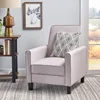 Recliner Push Back Chair for Elegant Home Dr Beige 1