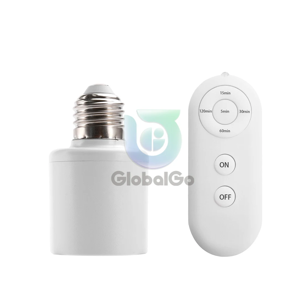 E27 Wireless Remote Control Smart Timer Light Socket Switch