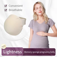 Faux ventre en mousse à mémoire de forme, faux accessoires de ventre de grossesse, Transformation du ventre léger en coton unisexe, confortable et doux 2