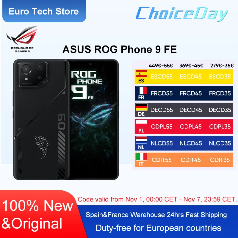 Smartfon ASUS ROG Phone 9 FE z EU za $424.68 / ~1599zł
