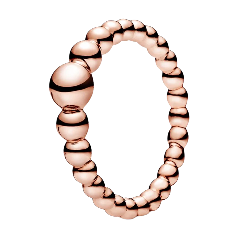 Rose Gold Bridal Sets Wedding Bands Couple Rings For Women Princess Tiara Wishbone String Of Bead Murano Glass Leaf Fine Jewelry