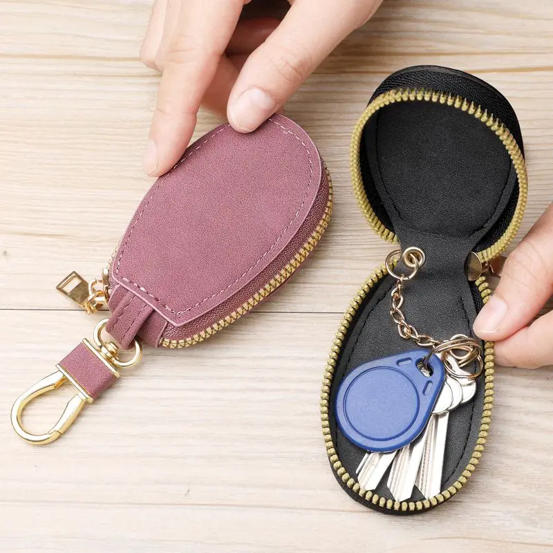 Key Box Multi-functional Mini Large Capacity Zip Key Wallet Mini Portable Multi-Purpose Bag Holder Keychain Wallet Unisex