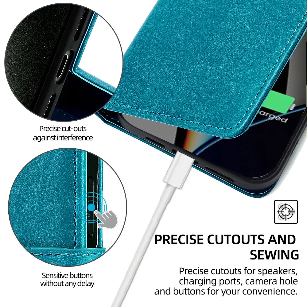 Leather Wallet Flip Case