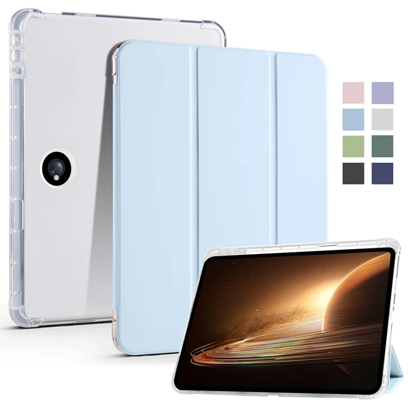 Coque Per Oneplus Pad Case Con Portapenne Trifold Pu Leather Soft Back Stand Tablet Funda Per Oppo Pad 2 Oneplus Pad Cover Case