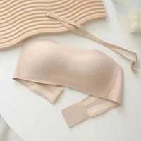 Sexy Seamless Tube Top Bra Invisible strapless Bras Women Underwear thin Non slip Push up Bralette Wireless Female Lingerie 5