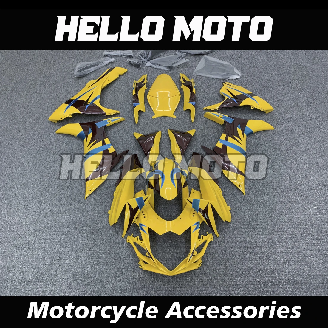 

New ABS Injection Molding Motorcycle Fairings Kits Fit For L1 L2 L3 L4 L5 L6 L7 L8 L9 600/750cc 2011-2022 Bodywork Set