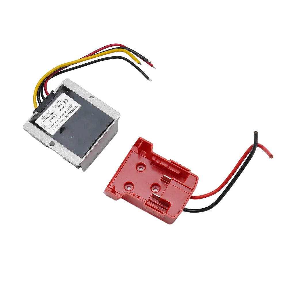 

DC Voltage Converter For Milwaukee Battery Dock DIY Adapter For Slider Lithium Batteries Power 180W Inverter Step Down