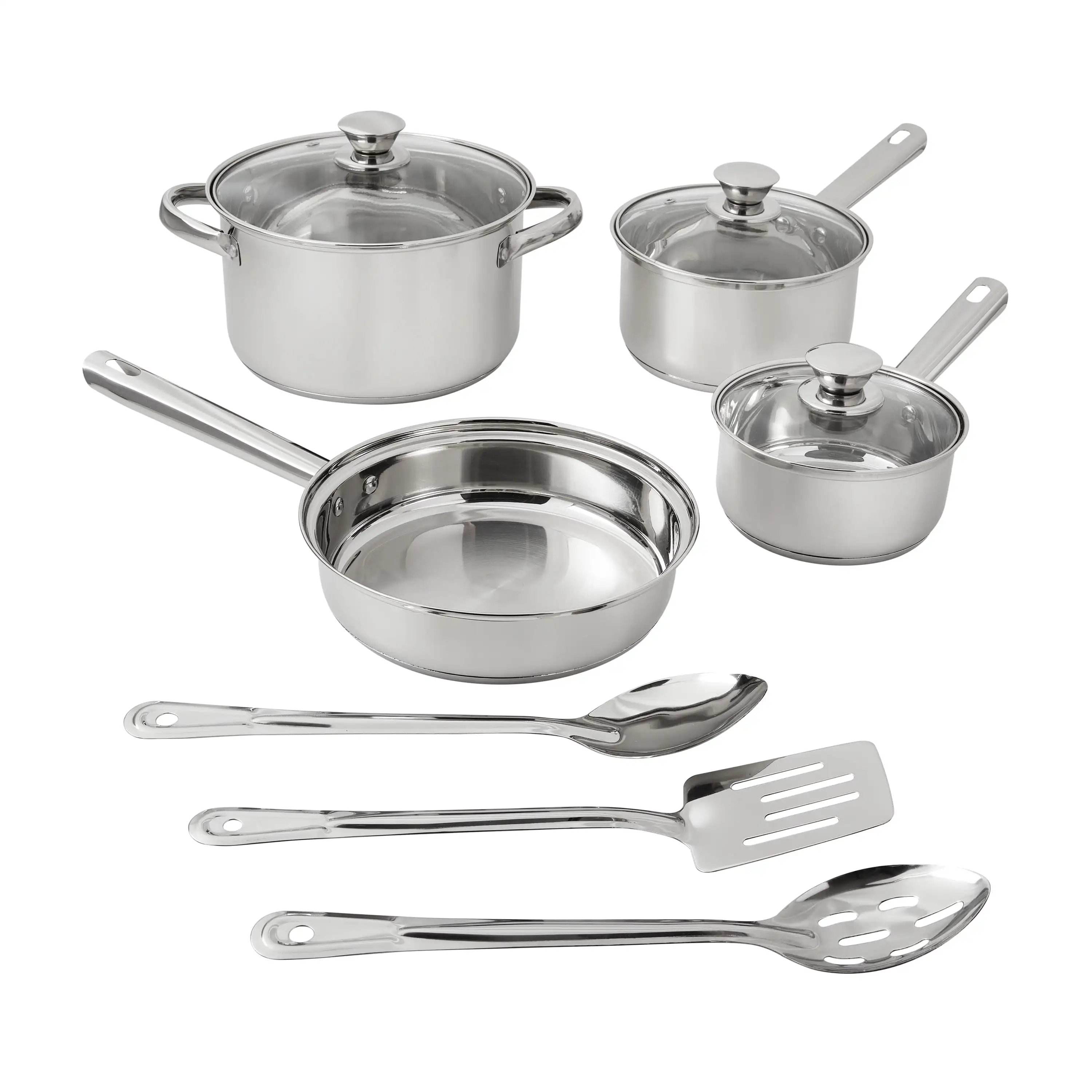 

Stainless Steel 10-Piece Cookware Set