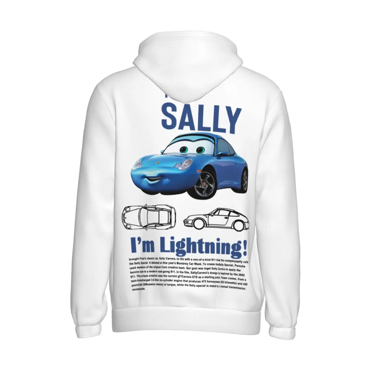 2025 Sally I'm Lightning Cars Mcqueen Hoodie for Men Women Sweatshirt Fashion Graphic Pocket Hoodies Long Sleeve Shirts 5