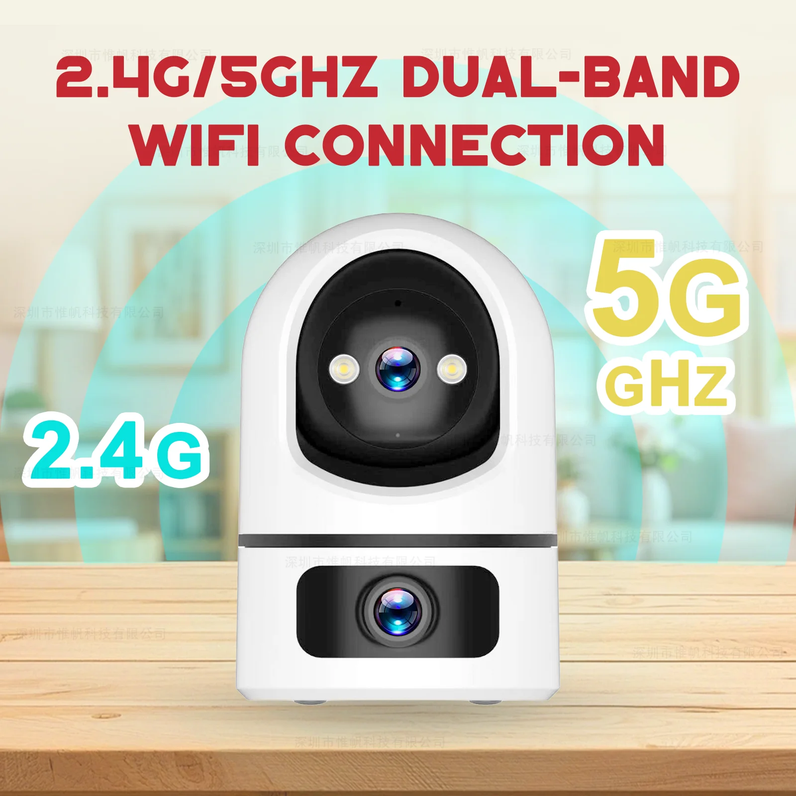 ANSVICAM 4K IP Camera 5G WiFi Dual Lens Tuya Smart Auto Tracking CCTV Cameras Wireless Surveillance ONVIF Security Baby Monitor 2