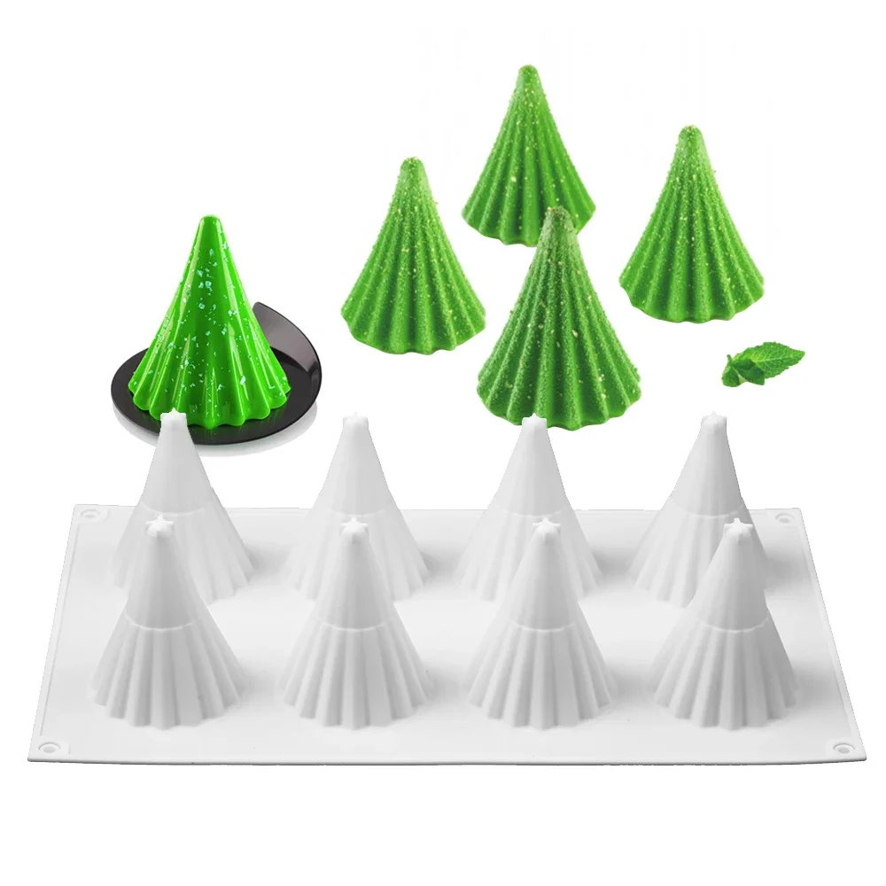 

Christmas Šakotis silicone mold 3D mousse handmade pastry jelly egg tart bread mold baking tool
