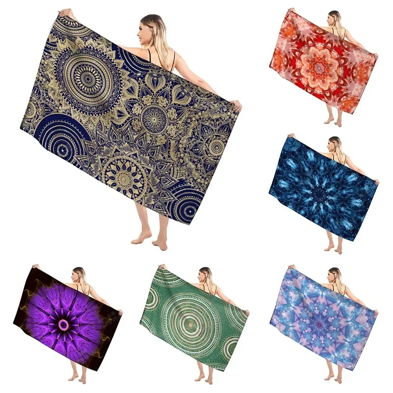 

Mandala Bathroom Bath towels for adults sauna Vintage beach towel Gym towel set Large hotel woman shower quick drying microfiber