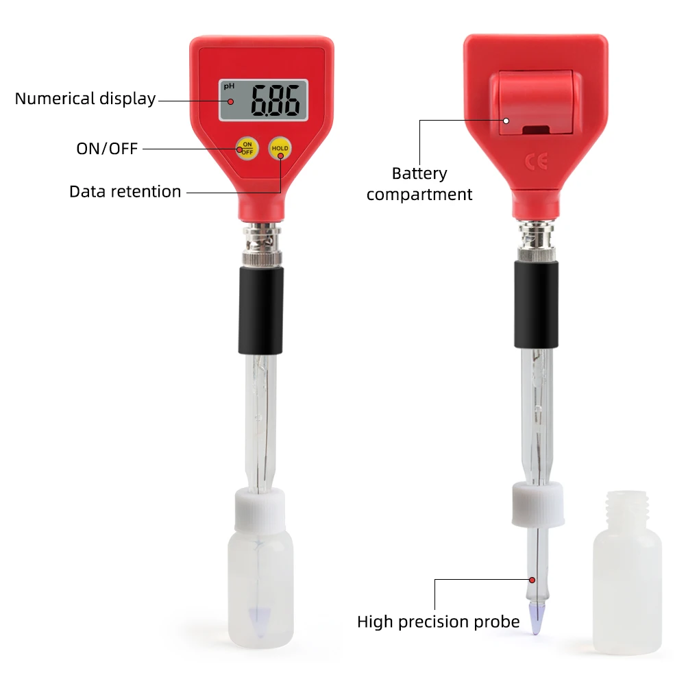 Yieryi Digital PH Meter ATC PH Soil Fruit Test Pen 0-14 PH Analyzer Aquarium Swimming Pool Water Quality Analysis Instruments 5