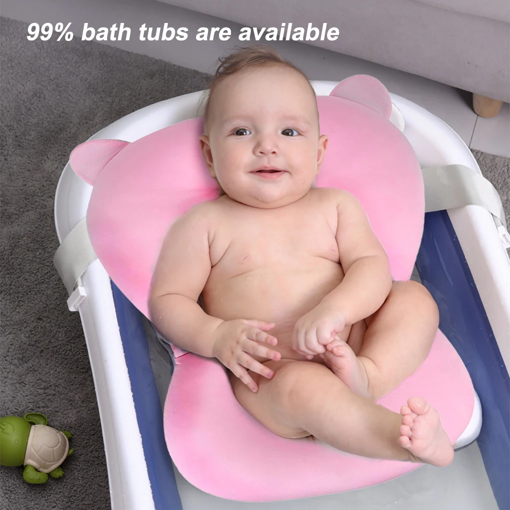 Description Picture 4 of itemBaby Bathing Seat Security Bathtub Support Mat Portable Travel Washable Soft Newborn Cushion Pad Accessory White Star