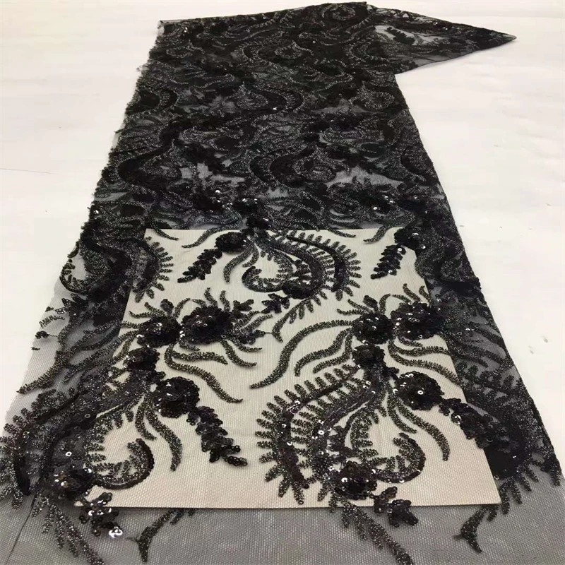 

Latest African Tulle Mesh Lace Fabric 2022 High Quality Nigerian French Lace Fabric For Wedding Party Dress Sewing xx23-41