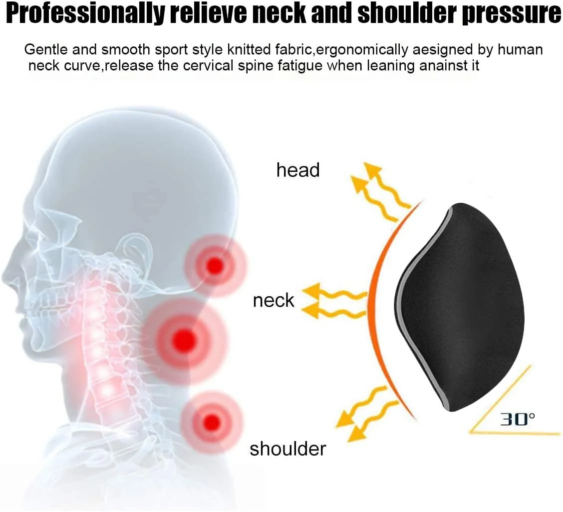 Car Headrest Neck Pillow Auto Car Neck Cushion Memory Foam Breathable Head Support Neck Rest Protector Automobiles Interior — view 2