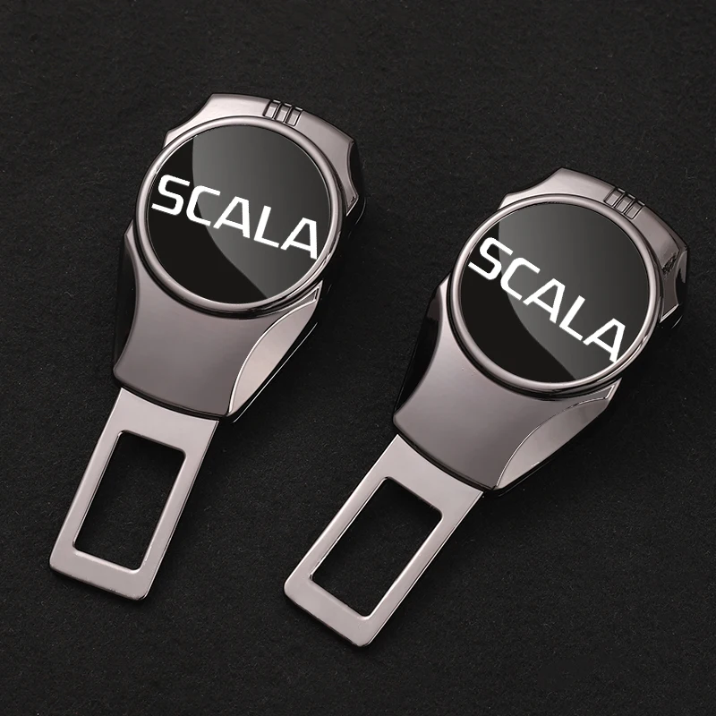 Car Interior Seat belt Clip Metal Extenders Car Accessories For SKODA SCALA