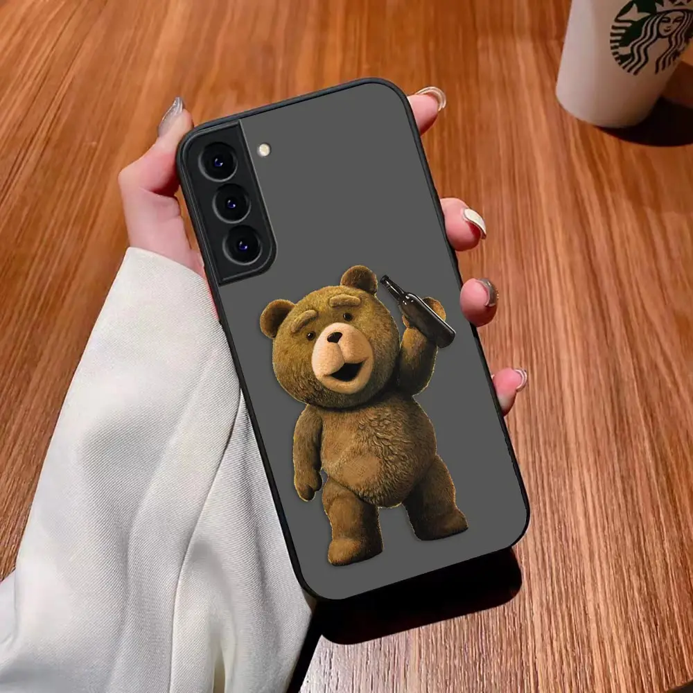 thumbnail image 1 of Matte Case for Samsung Galaxy S23 S22 S21 S20 S10 4G S9 S8 Plus ULTRA 5G LITE Case Funda Coque Shell Naughty T-Teddy Bear Couple, 1 of 5