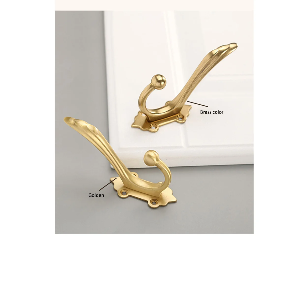 Brass Hook Creative Nordic Clothes Hook Door Wardrobe Shoe Cabinet Single Hanging Clothes Hook Wall Hanging 4