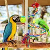 Bird Toy Combination Set Swing Cotton Rope Standing Stick Biting Bird Supplies Colored Parrot Toy 4
