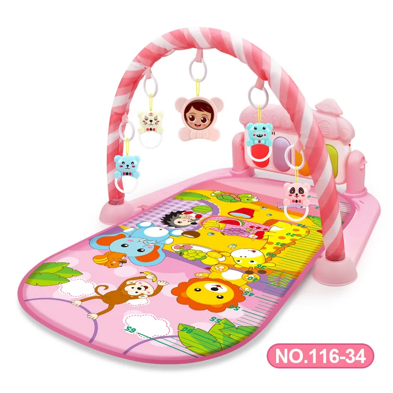 Baby Activity Gym Play Mat Musical Rack Kid Infant Multifunctional Fitness Frame Educational Crawling Carpet Toy Children Gift 6