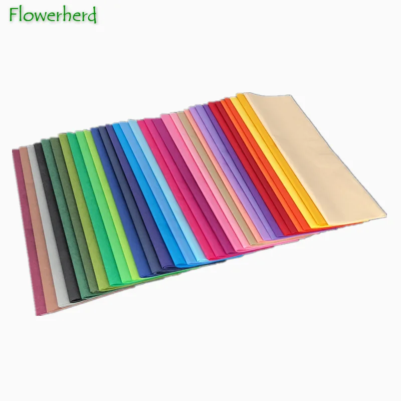 Colorful Tissue Paper DIY Solid Color Wrapping Paper Translucent