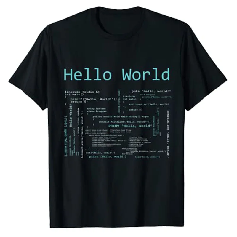 Hello-World-Computer-Programming-Languages-T-Shirt-Gaming-Lover-Gamer ...