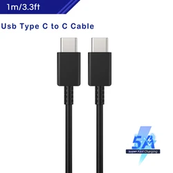 High - Power Fast Charging Type C Car Charger with USB A Port and 60W PD Support - 1m 5A c to c cable