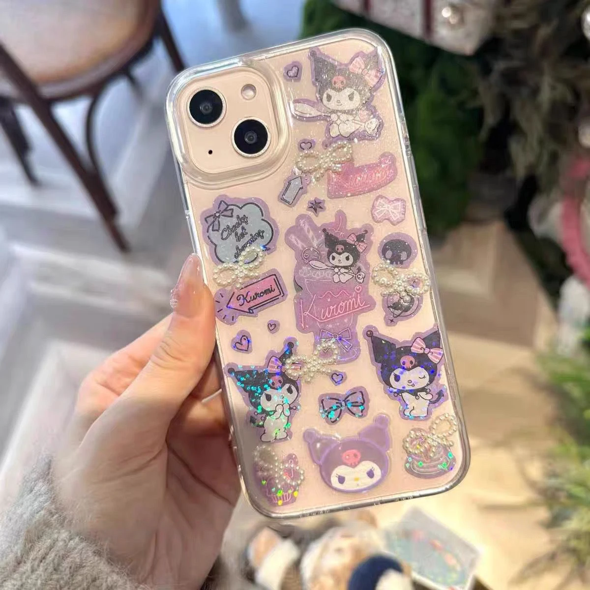 thumbnail image 1 of Sanrio-funda de teléfono de Hello Kitty, carcasa a prueba de golpes, Cinnamoroll, Kuromi My Melody, para Iphone 11, 12, 13, 14, 15, Mini Pro Max, X, Xs, Xr Plus, 1 of 4
