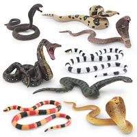 Simulated wild reptile, cobra, python, green forest python, coral snake, children's cognitive decorative ornament toy 1