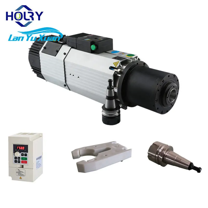 High precision 9KW ATC ISO30 air cooling spindle motors for aluminum/acrylic CNC engraving