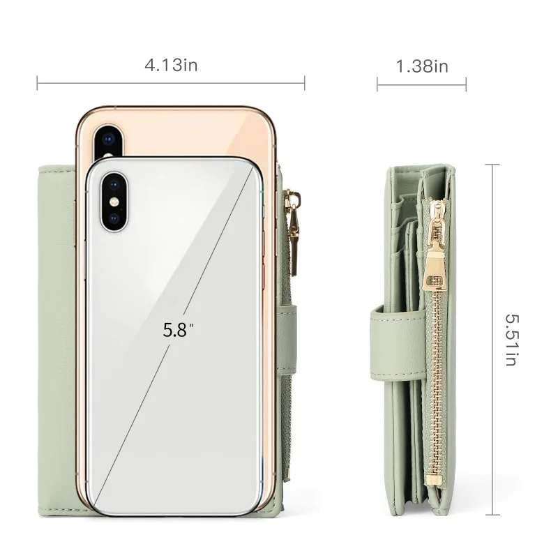 Korean Version of The New Ladies' Short Wallet with Multiple Cards for Men's Classic Wallet Change Card Package Wallets cartera