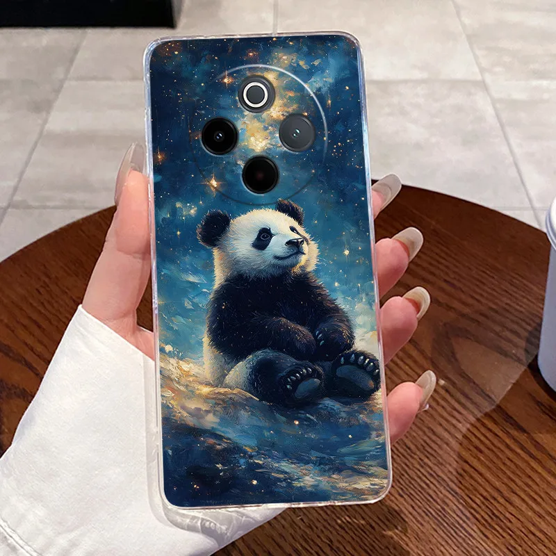 Aesthetic Fashion Cute Cat Astronaut Soft Silicone Transparent Phone Case