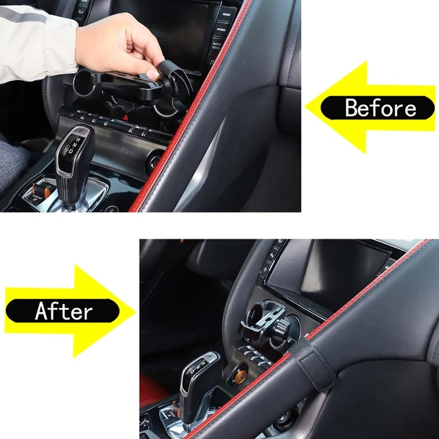 DIYUCAR Auto-Mittelkonsole Handschuhfach Trennwand Aufbewahrung  Handschuhfach Organizer Tablett für F-TYPE 2013–2023 Autozubehör