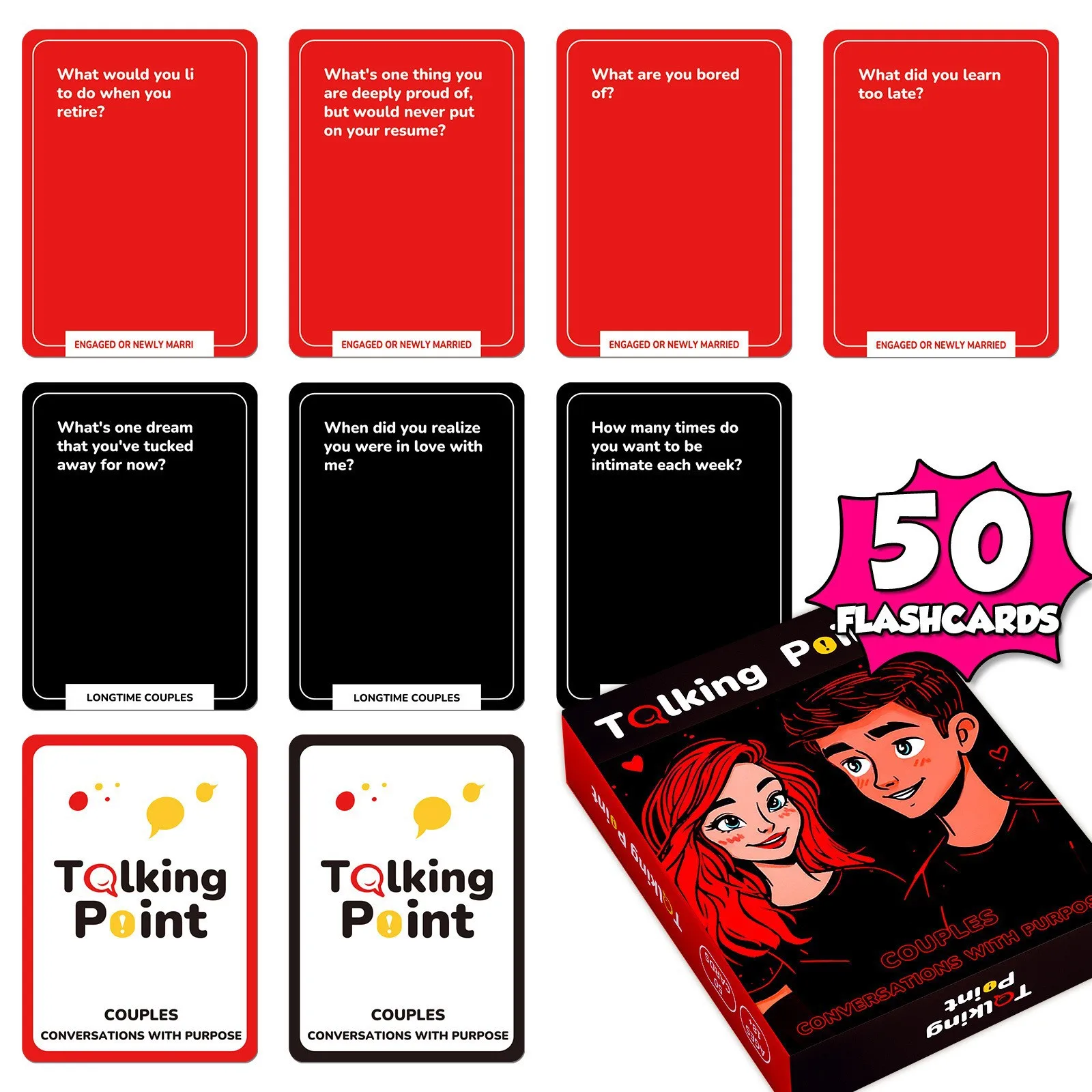 Couple Q&A Game Cards To Heat Up Couple Relationships Sex Funny Game Card for Adult Lovers Sweet Interactive Sex Products