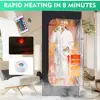 Portable Sauna Box Tent 3L 1100W Home Spa Full Body Detox Foot Massager LED Light Control Rust-proof Stainless Steel Steam 3