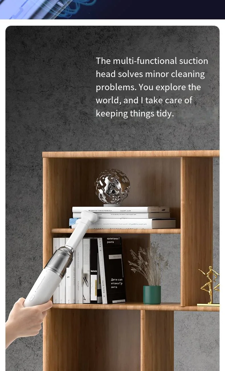 Handheld Car Vacuum - Powerful Suction Mini Cordless Portable Cleaner | Rechargeable Wet Dry