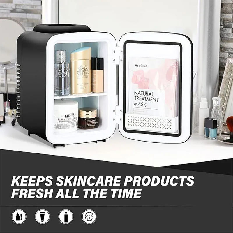 iPower Mini 4L/6 Tank Portable Small Refrigerator Refrigerator and Insulated Compact for Bedroom, Dormitory, Office
