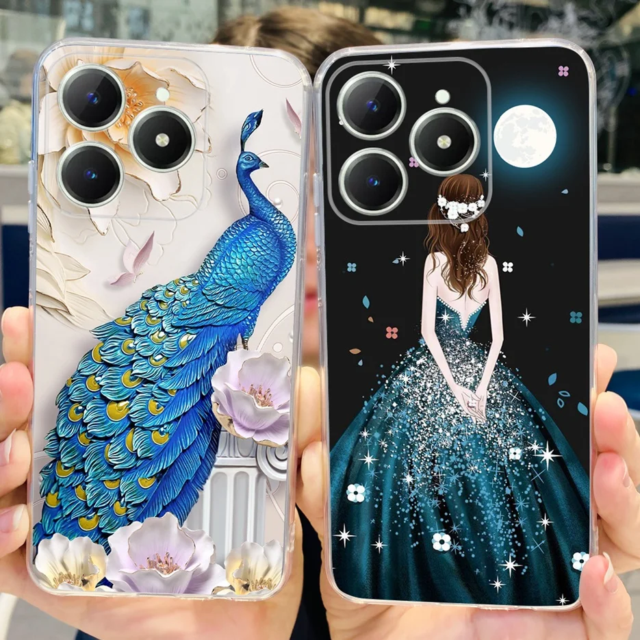 Cute Cat Cartoon Painted Soft Silicone Phone Case Cover
