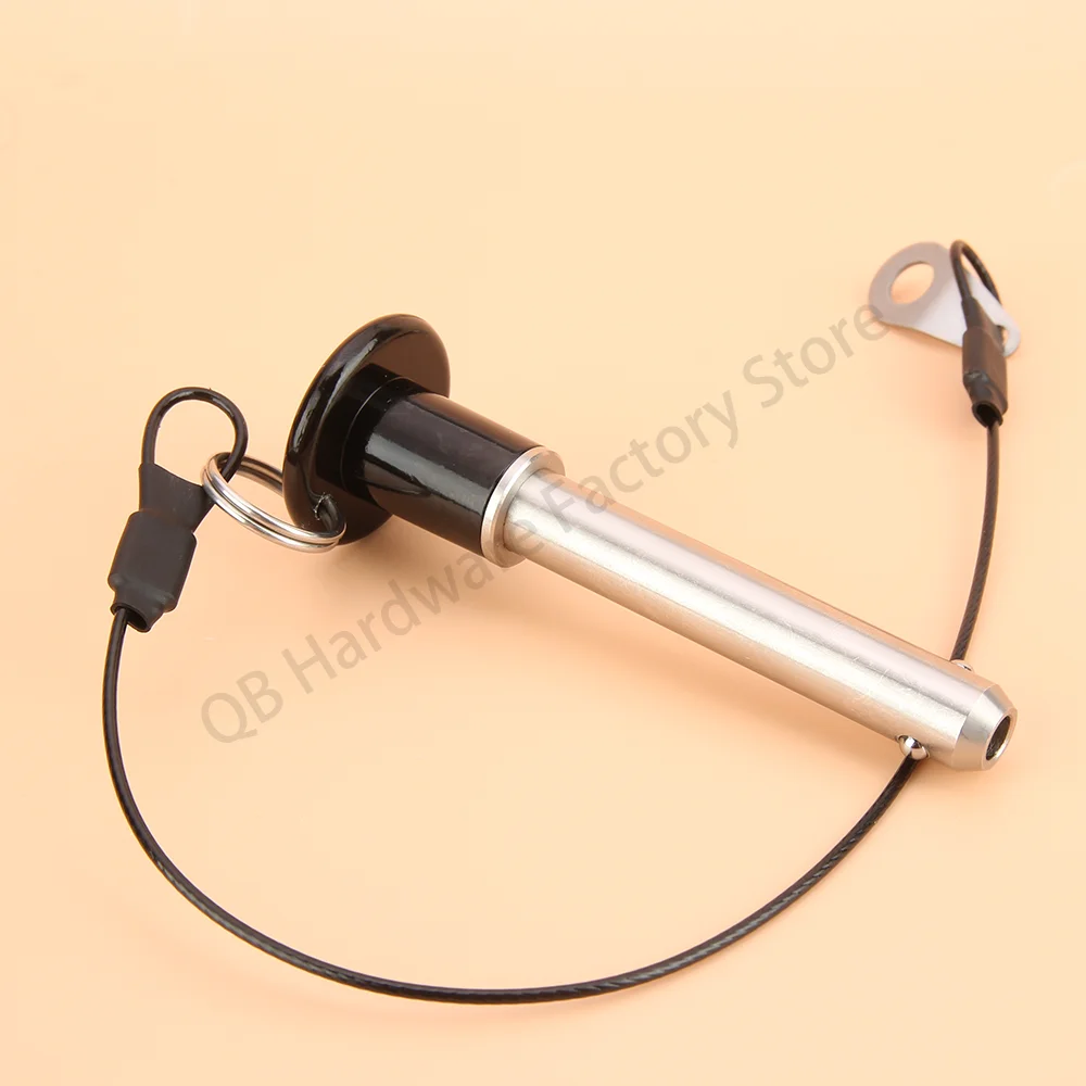 Stainless Steel Ball Lock Pins High Quality QB011 Locating Pins SUS304 Stainless Steel Quick Release Ball Lock Pin With Rope for use fastening