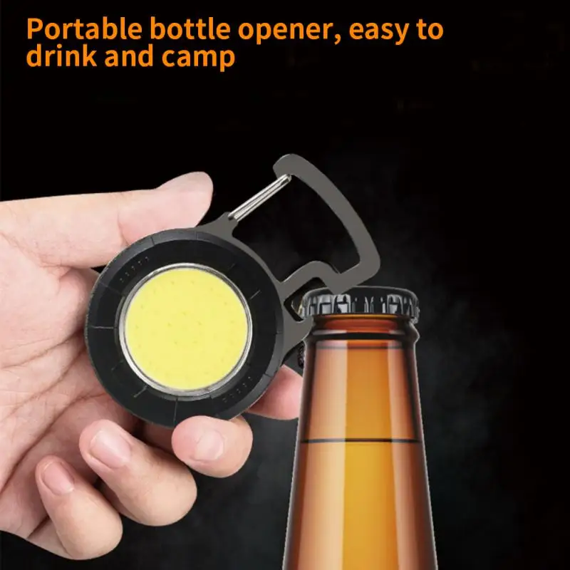 

New Mini Lantern Mutifuction Portable LED Flashlight Pocket Work Light Outdoor Camping Fishing Climbing Keychain Light