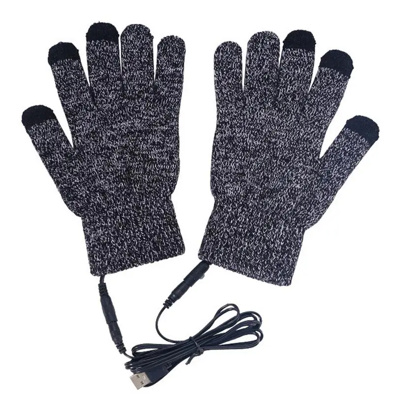 

Перчатки с USB-подогревом для мужчин и женщин, теплые ветрозащитные митенки для езды на велосипеде и активного отдыха, для сенсорных экранов, 1 пара