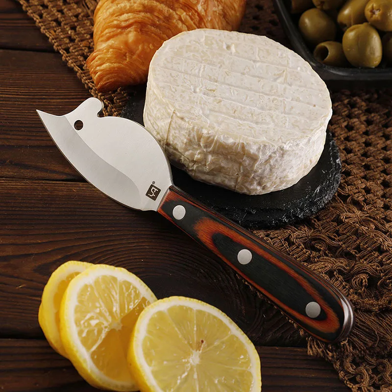 Multipurpose Cheese Cutter Stainless Steel Knife Wooden Handle Butter Fruit Knife Forks Charcuterie Board Accessories butter knife cheese knife